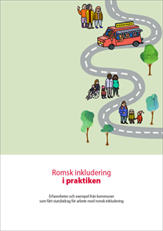 Omslag till broschyren Romsk inkludering i praktiken